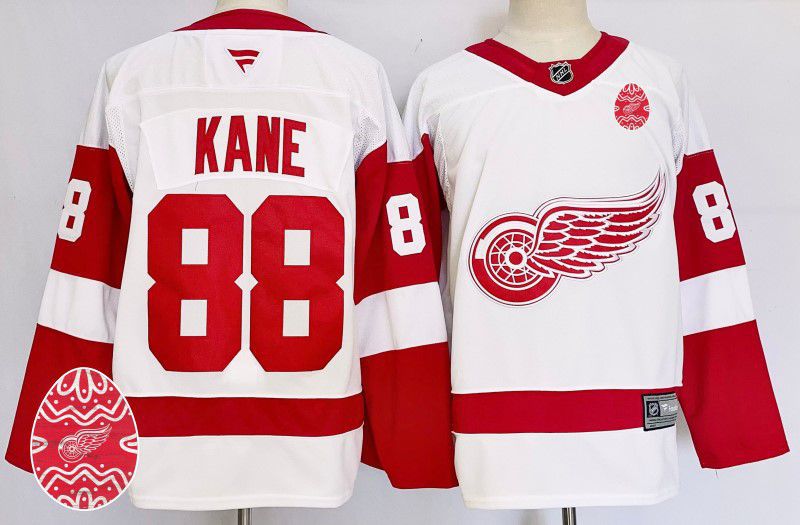 Men Detroit Red Wings #88 Kane White Fanatics 2025 NHL Jersey style 1->detroit red wings->NHL Jersey